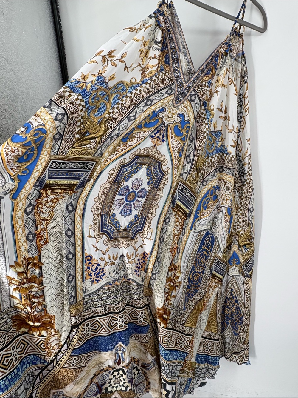 Camilla Silk Make Me Your Mosaic Ring Detail Strap Dress One Size Crystals $799 - Picture 16 of 16